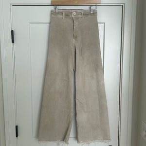 Zara Marine Straight Khaki Jeans